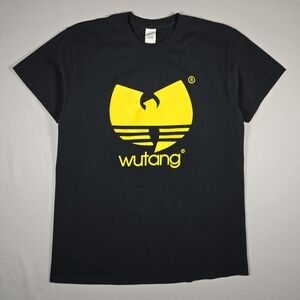 Glidan Heavy Cotton Wu-Tang Clan Classic Yellow Logo Graphic T-Shirt Size Medium